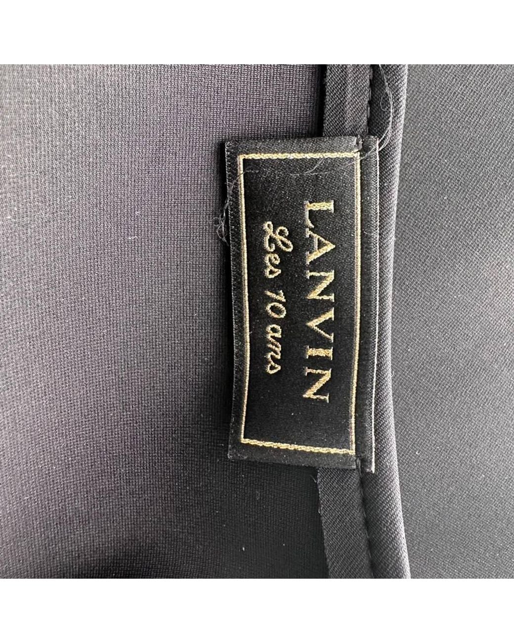 Lanvin Blue Preloved Ruffled Hem Mini Skirt