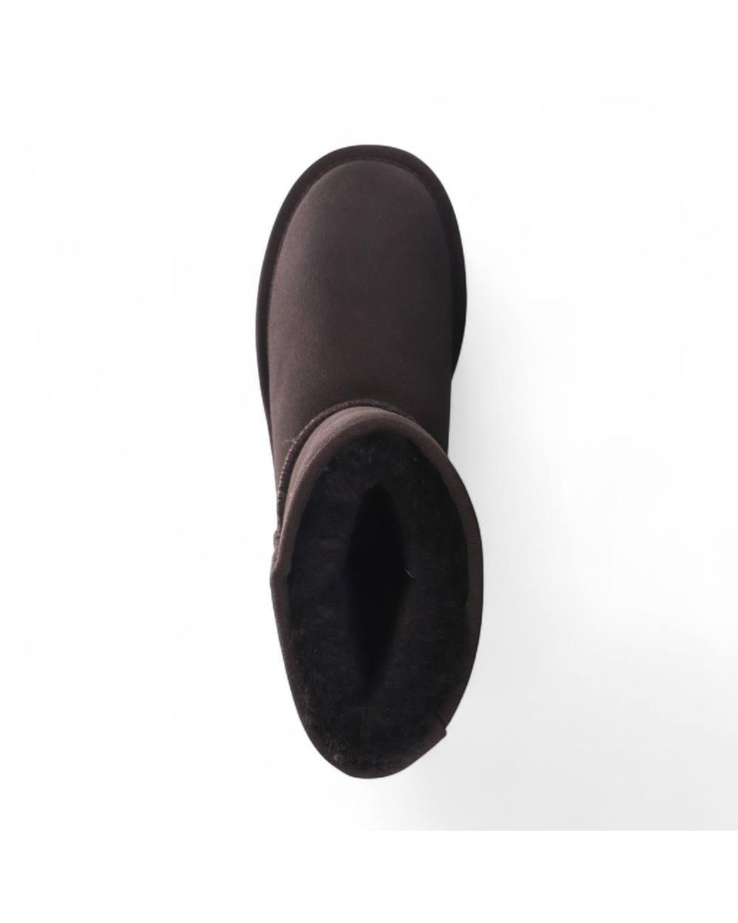 Infinity Leather Black Genuine Sheepskin Suede Slip-On Ankle Winter Boots