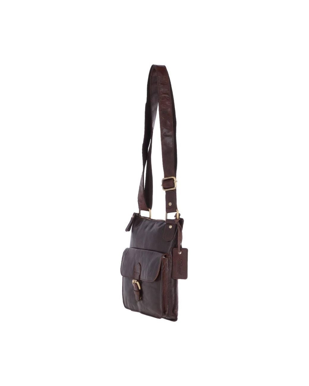 Ashwood Leather Black Vintage Small Leather Shoulder Bag