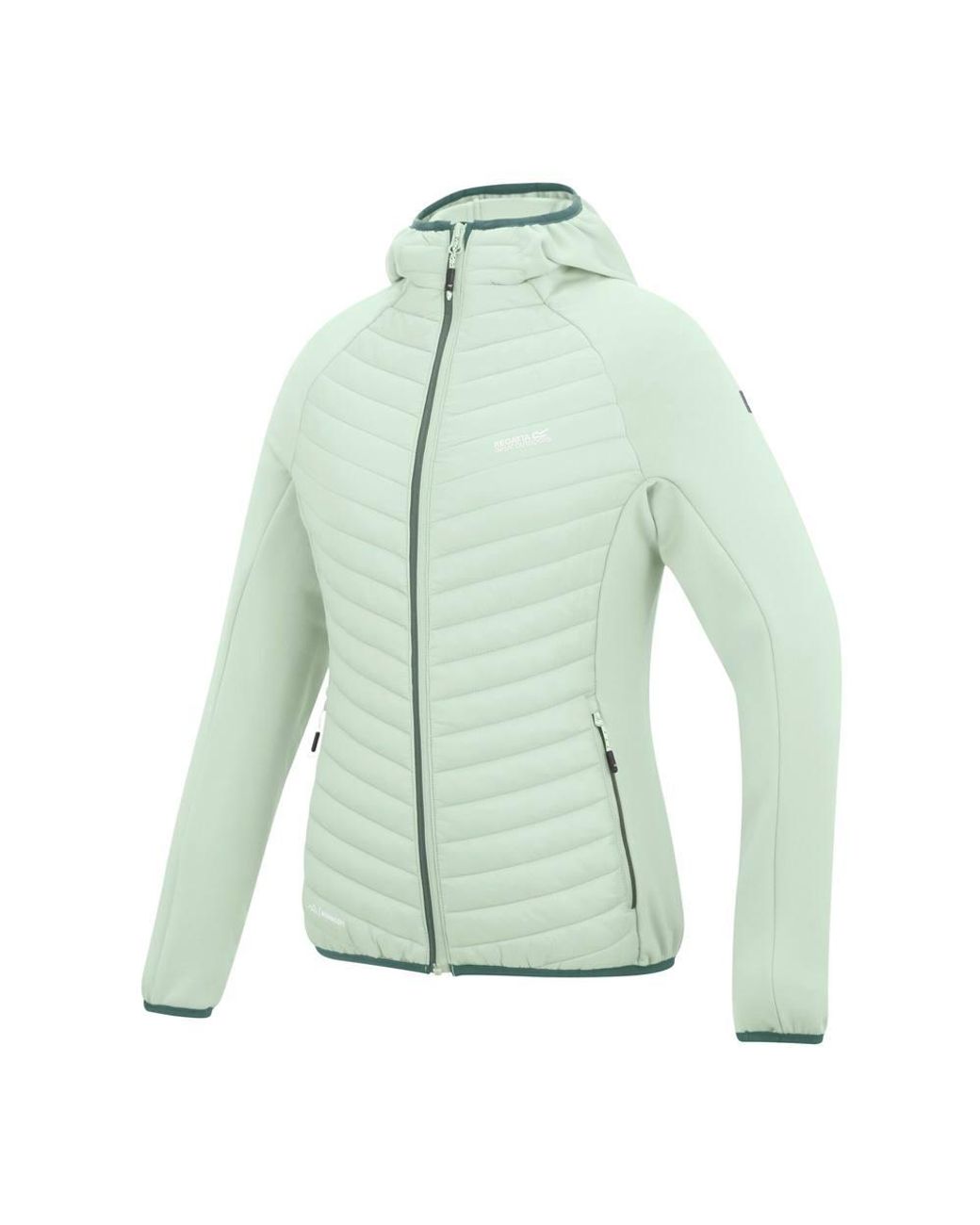 Regatta Green Andreson Stretch Water-Repellent Hybrid Quilted Jacket