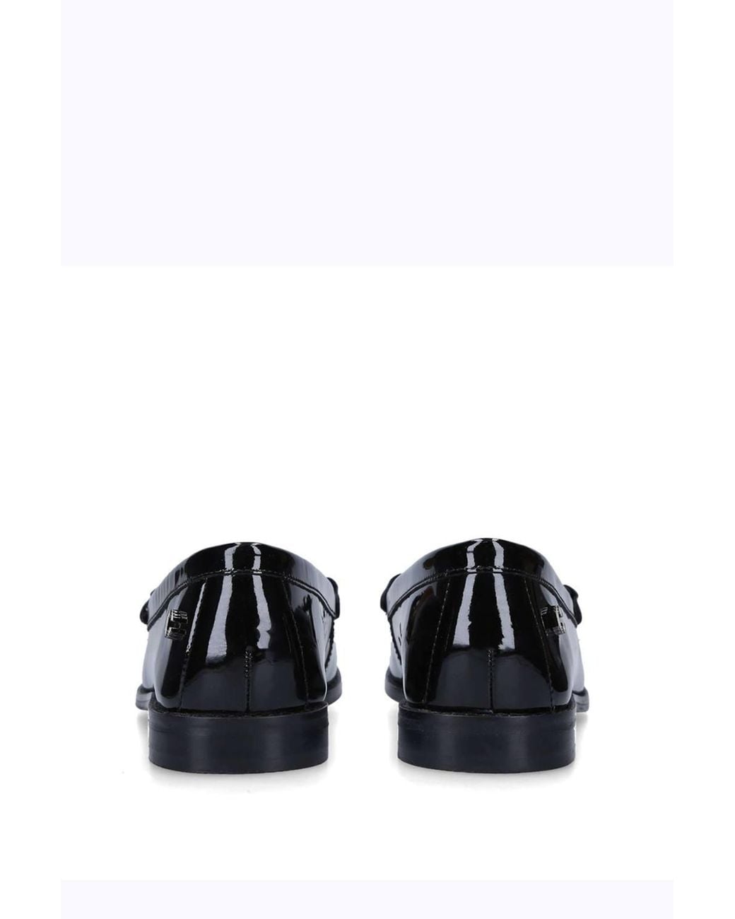Carvela Kurt Geiger Black 'Snap' Leather Patent Flats