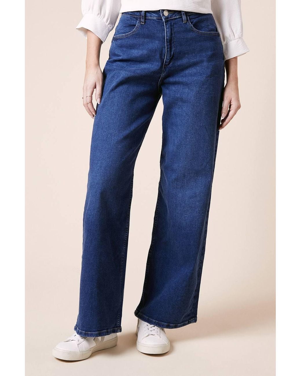 Dorothy Perkins Blue Wide Leg Denim Jeans