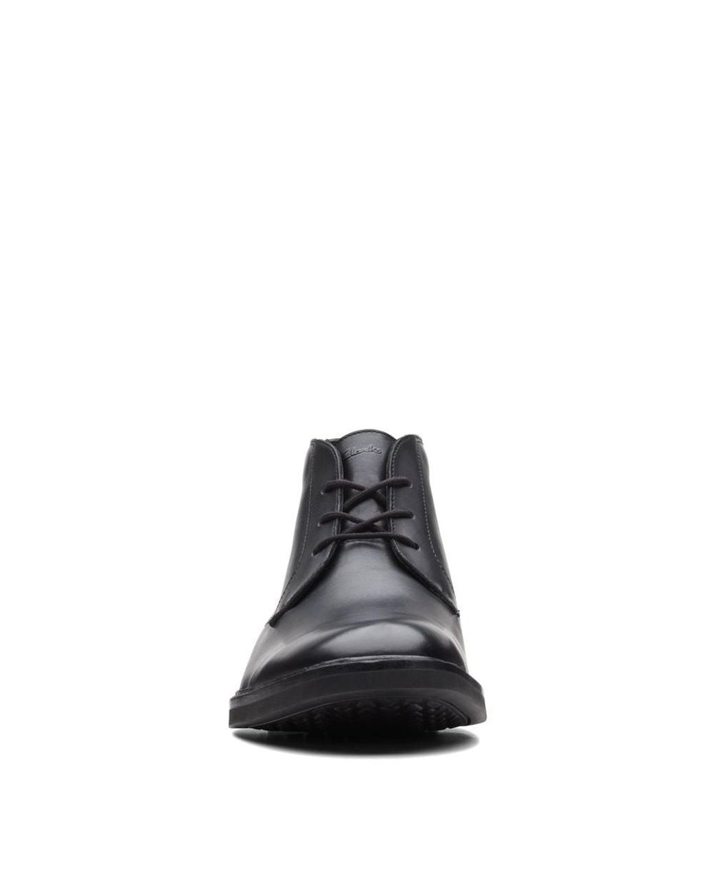 Clarks Black Atticus Lt Hi Gore-Tex Leather Ankle Boots, Lace Up for men