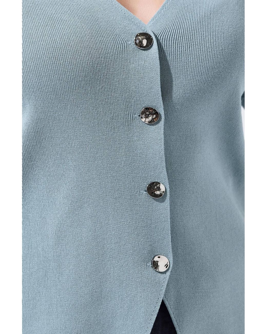 Yours Blue Short Sleeve Knitted Top
