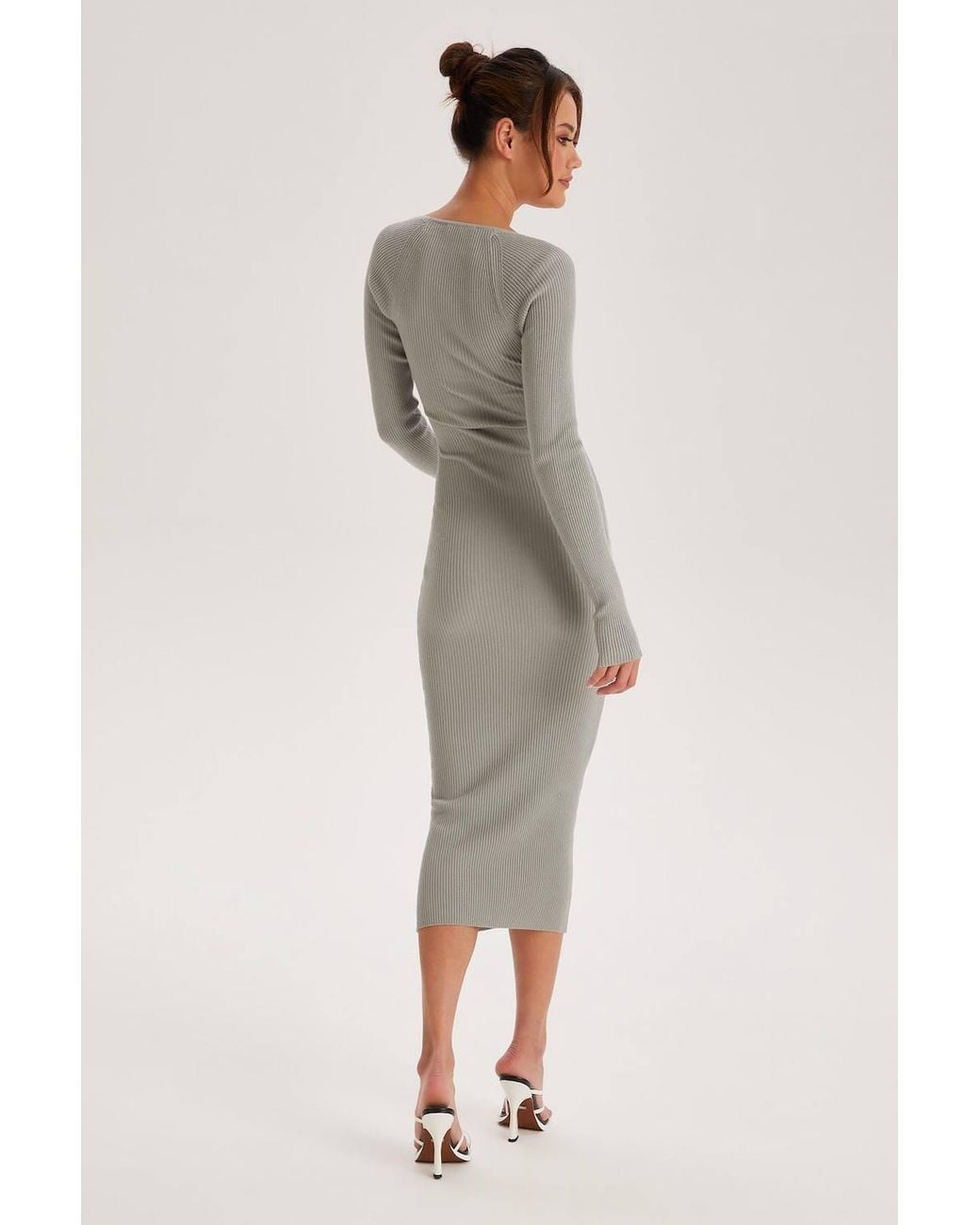 Urban Bliss Gray Tall Sweetheart Midaxi Dress