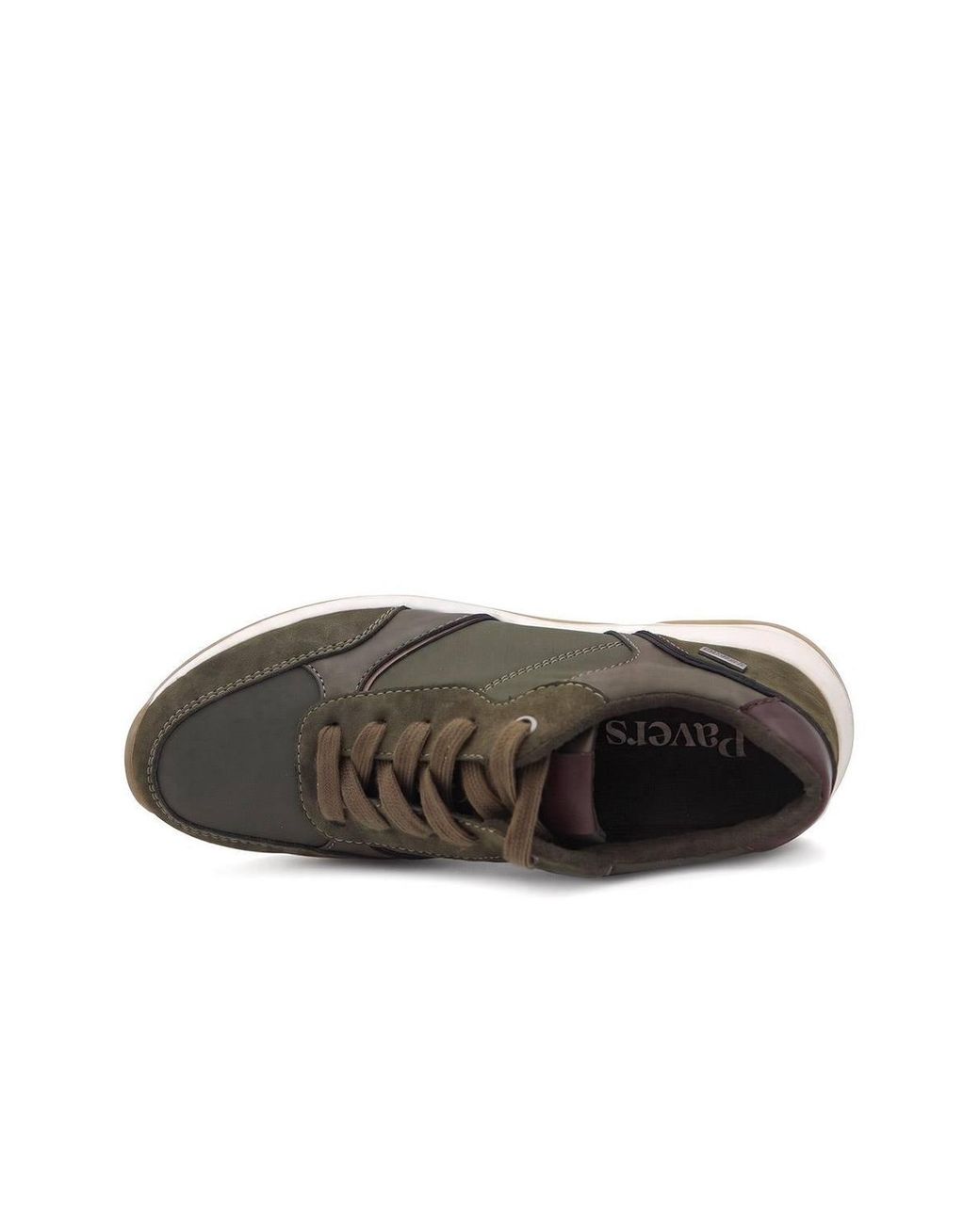Pavers Brown Lightweight Water Resistant Lace Up Trainers