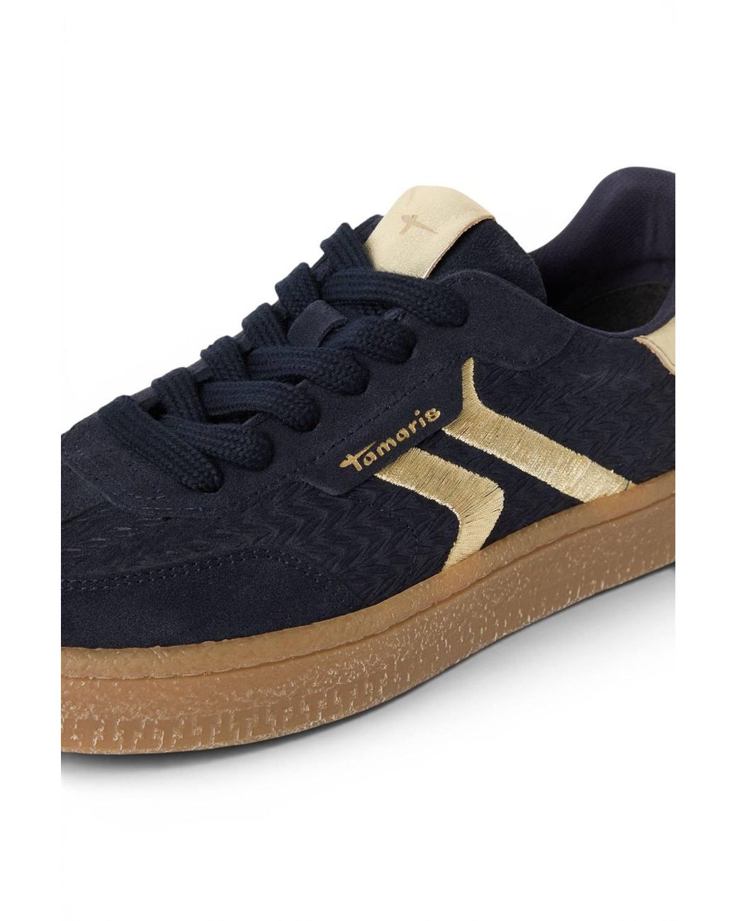 Infinity Leather Black Tamaris Leather Trainers Sneaker Shoes