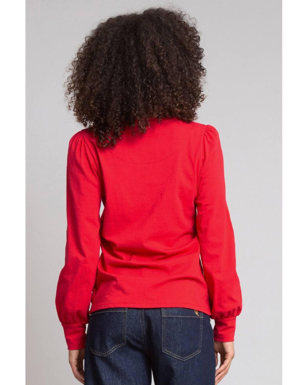 Kite Red Agglestone Slub Jersey Top