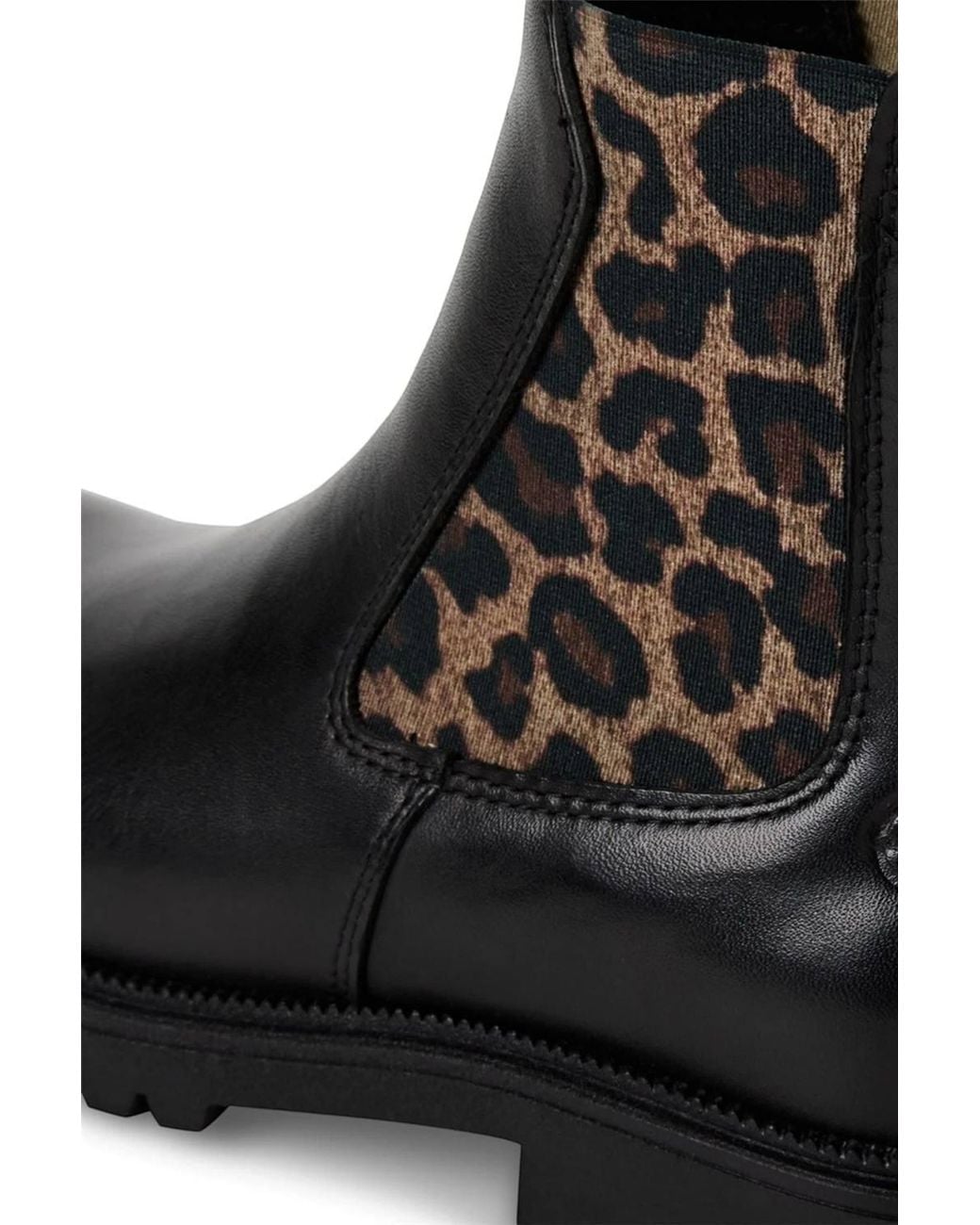 Infinity Leather Black Tamaris Leather Classic High Chelsea Ankle Boots