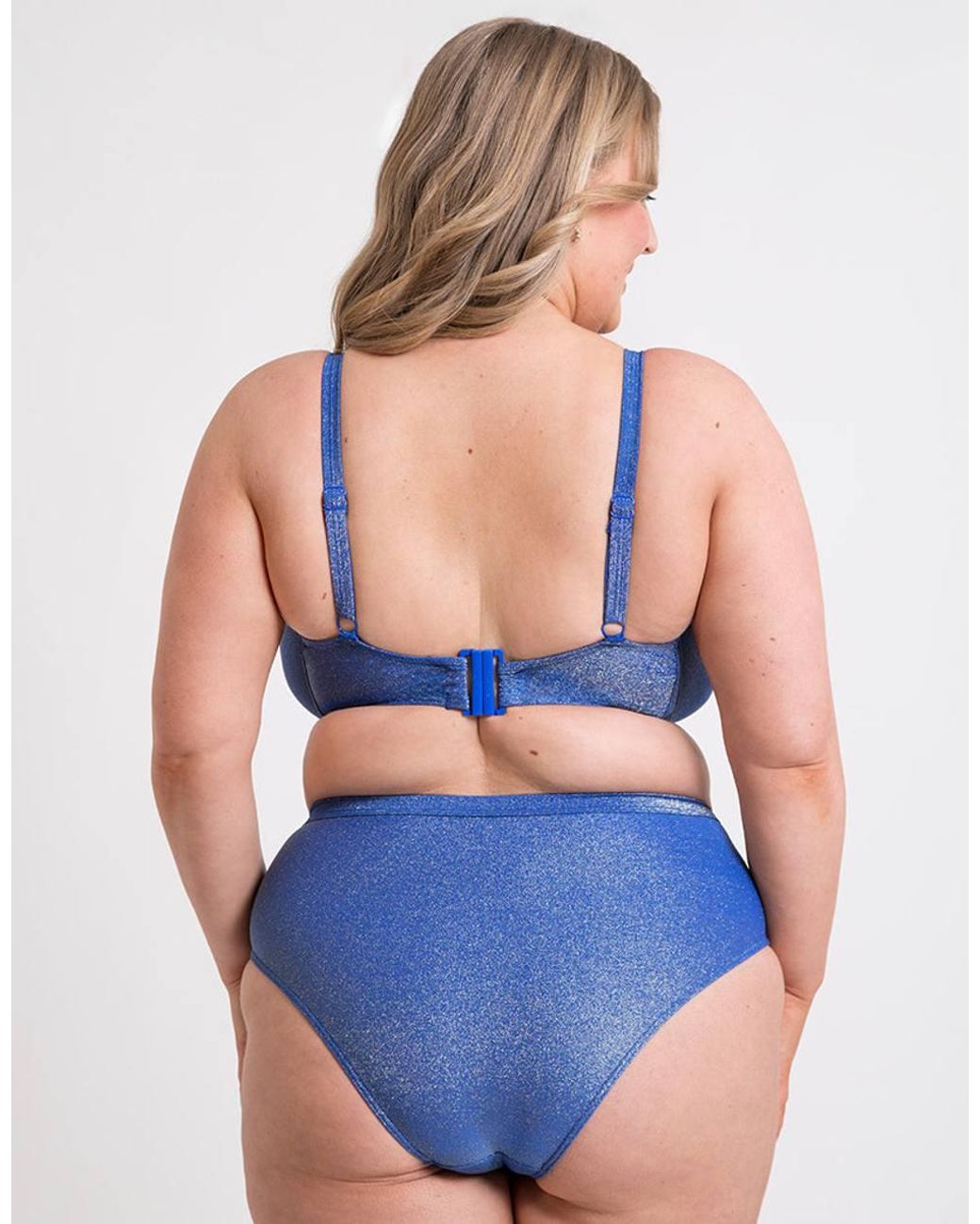 Curvy Kate Blue Sapphire Seas Balcony Bikini Top Underwired