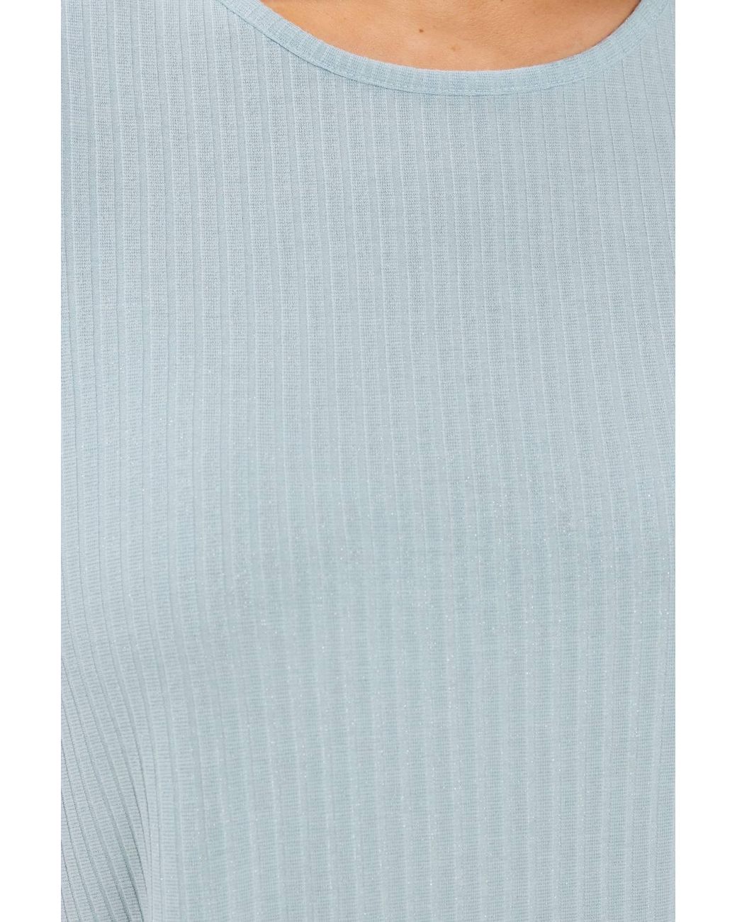 Yours Blue Shimmer Swing T-Shirt