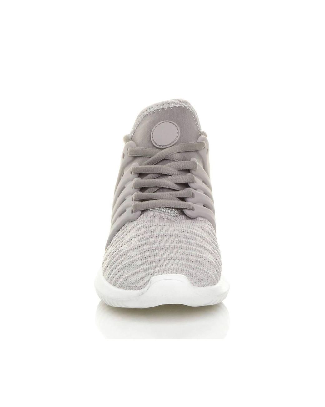 AJVANI White Lace Up Trainers