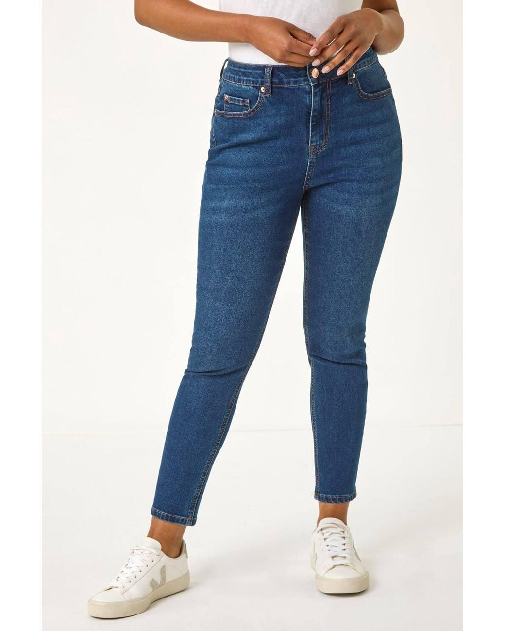 Roman Blue Petite Skinny Stretch Jean