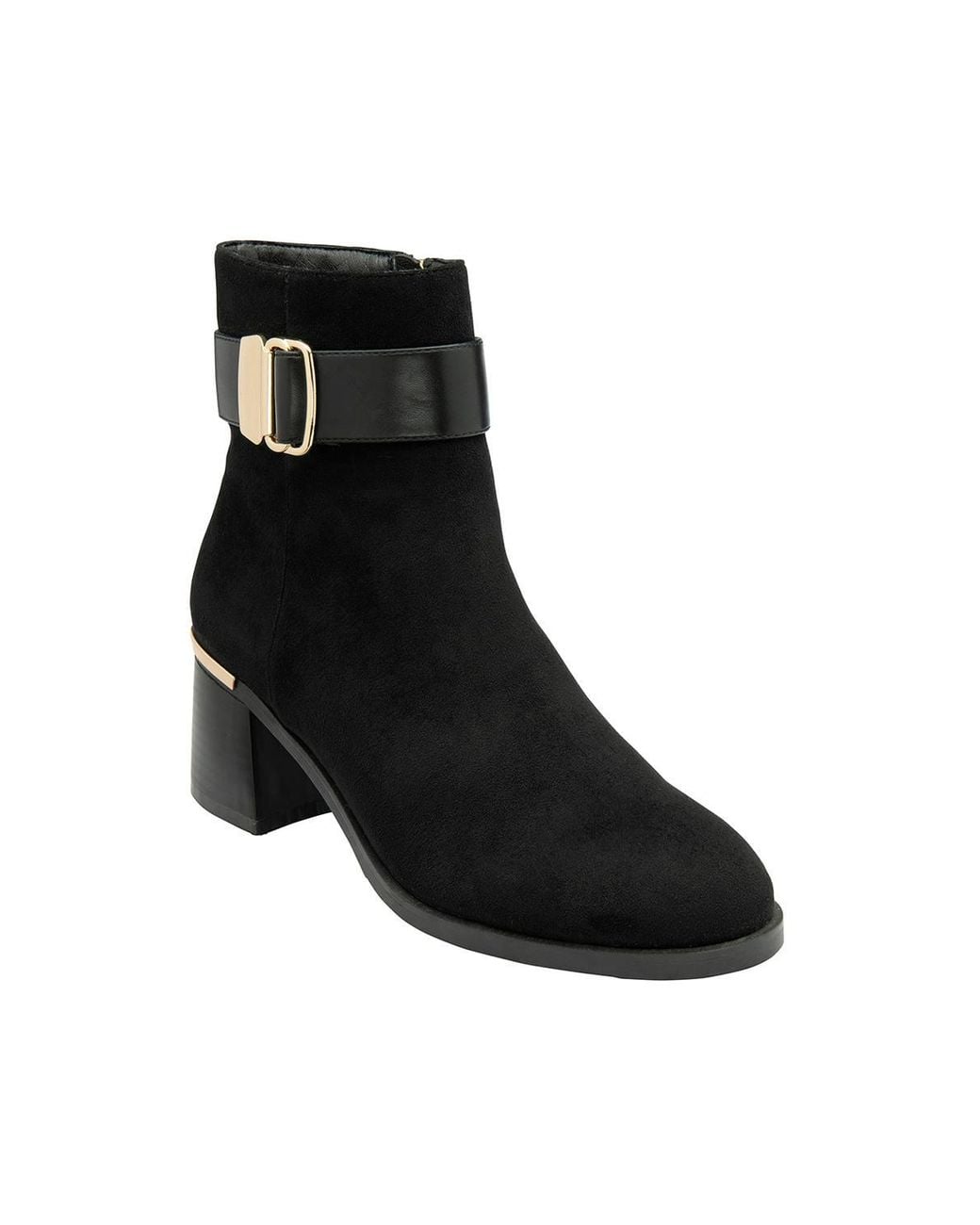Lotus Black 'Alice' Heeled Ankle Boots