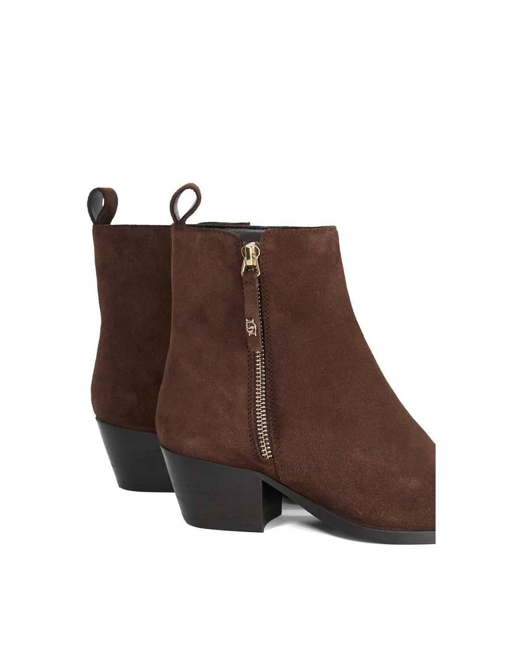 Dune Brown 'Paxy' Suede Ankle Boots