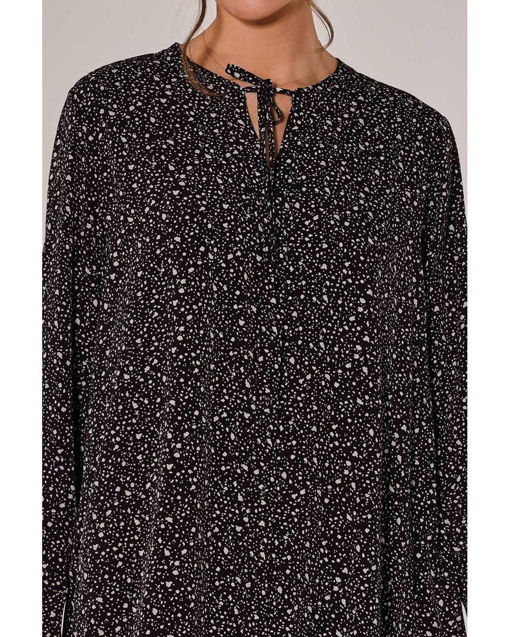 Jolie Moi Brown Long Sleeve Shirt Dress