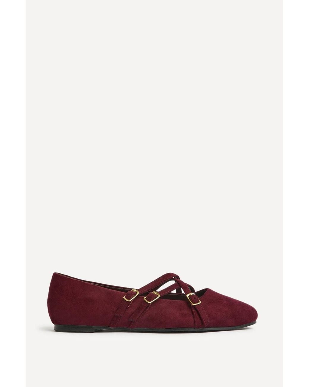 Linzi Purple Matrix Mary Jane Flats