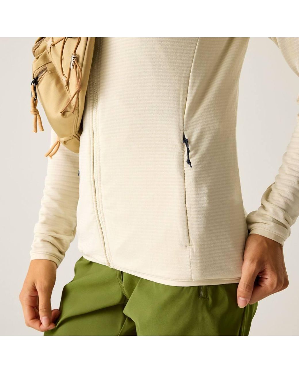 Dare 2b Green Torrek Textured Full Zip Stretch Midlayer