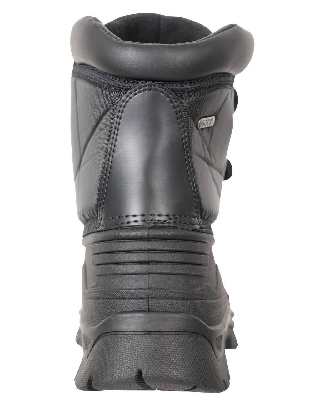 Mountain Warehouse Black 'Grit' Cushioned Waterproof Touch Strap Short Muck Hiking Boots