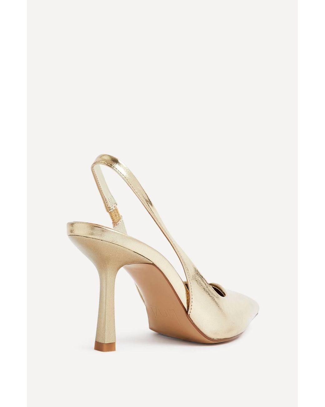 Linzi Natural Dash Faux Leather Court Heels