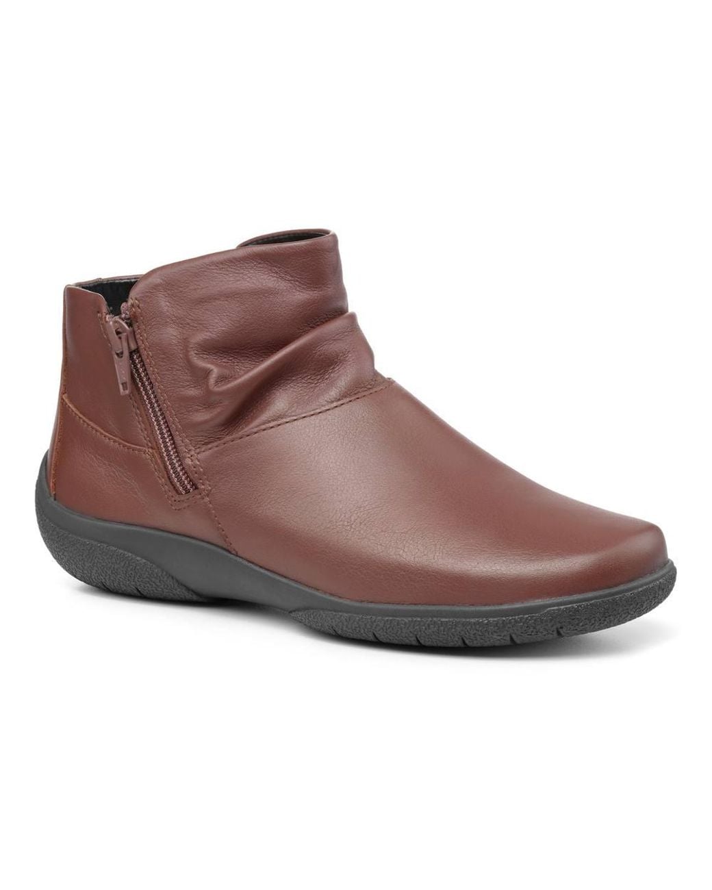 Hotter Brown Extra Wide 'Murmur' Ankle Boots