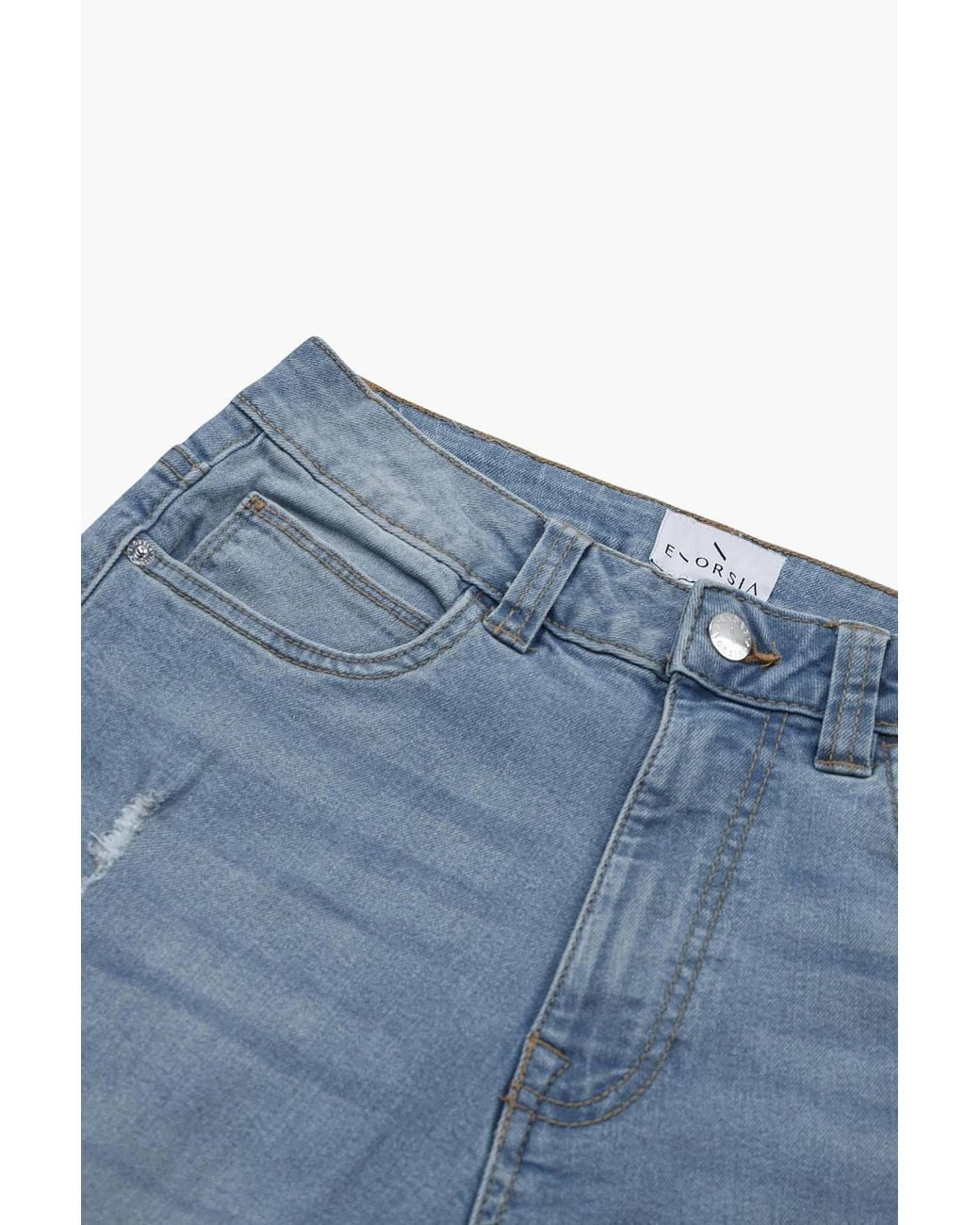Enorsia Blue 902 High Waisted Regular Jeans