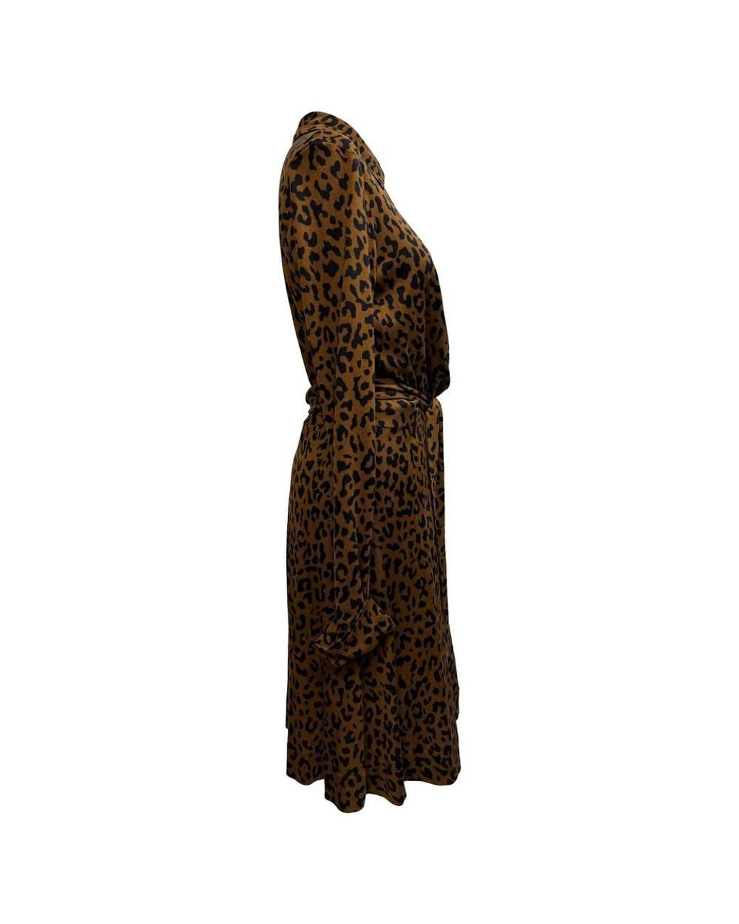 Diane von Furstenberg Brown Preloved Printed Wrap Dress