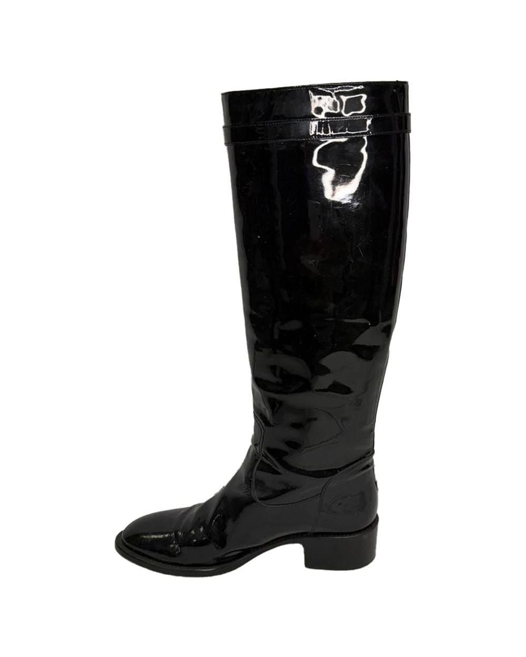 Fendi Black Preloved Riding Boots