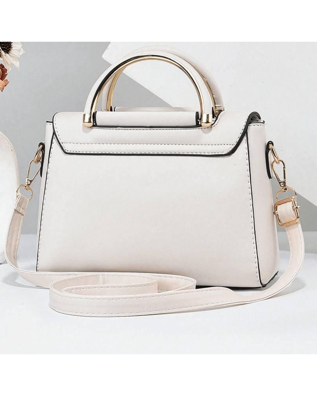 AJVANI Metallic Shoulder Handheld Top Handle Cross Body Clutch Bag