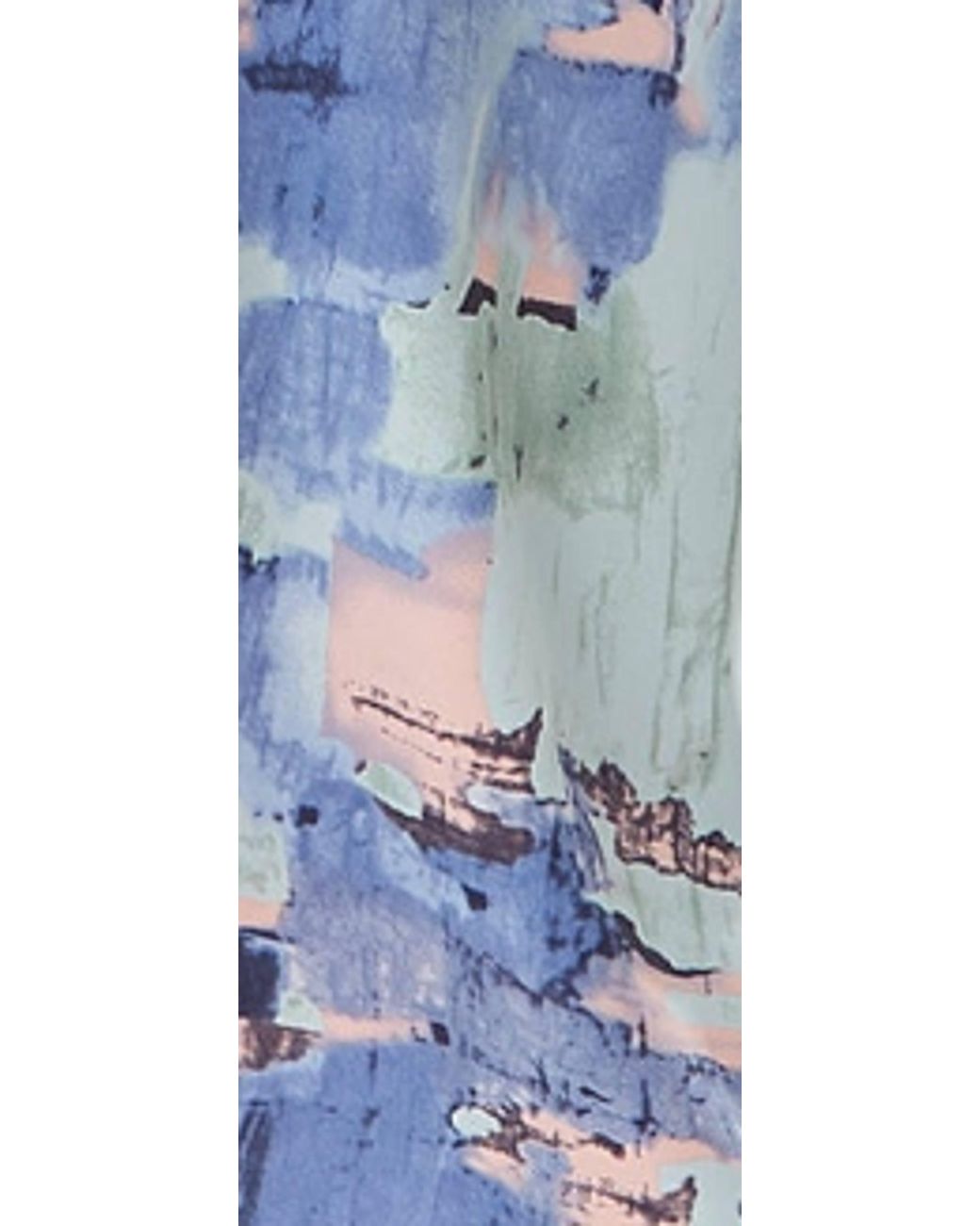 Liquorish Blue Abstract Print Cut Out Back Midi Dress