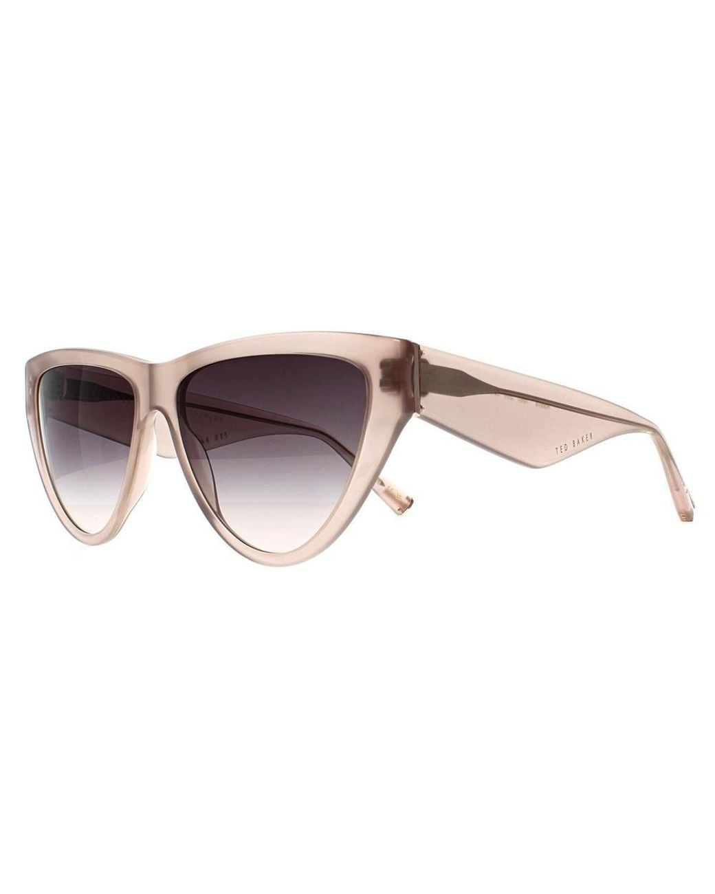 Ted Baker Brown Cat Eye Sunglass Frosted Gradient Tb1665 Raella