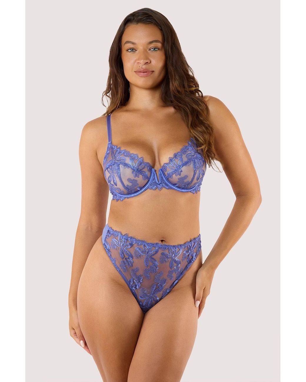 Playful Promises Blue Eva Space Dust Embroidery 'Bra'