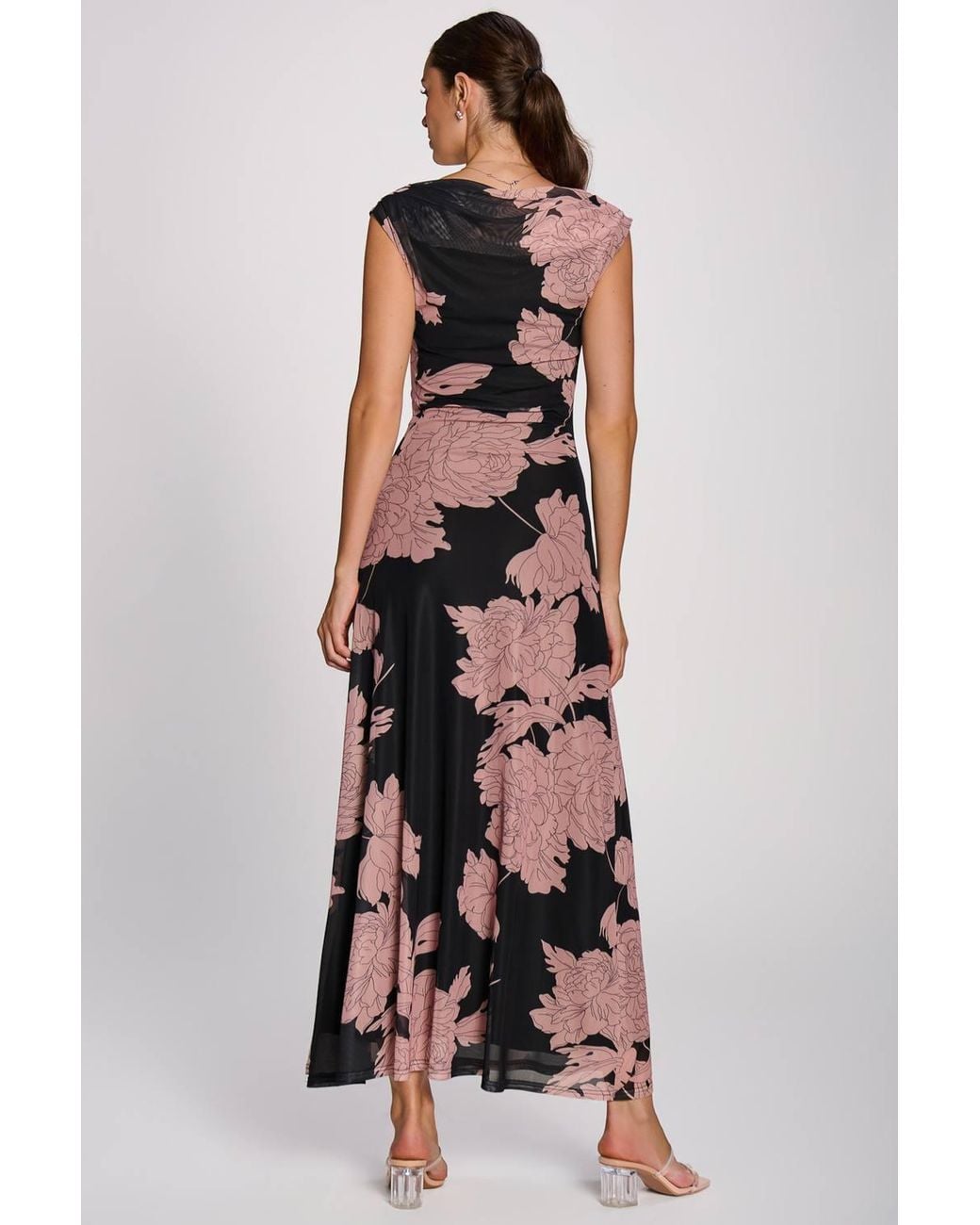 Jolie Moi White Multiway Neckline Mesh Maxi Dress