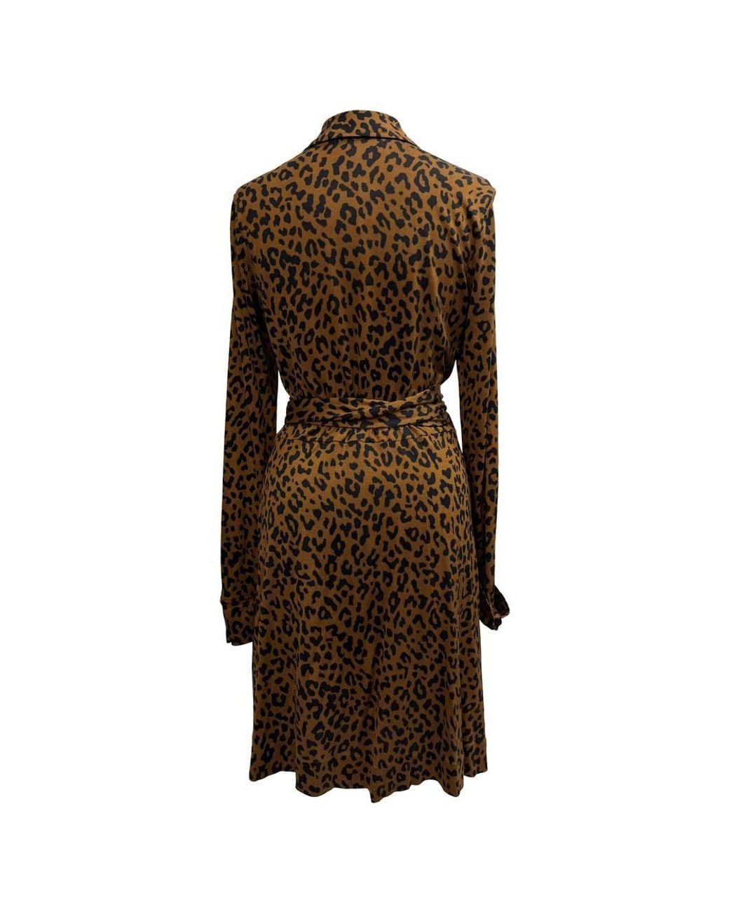 Diane von Furstenberg Brown Preloved Printed Wrap Dress