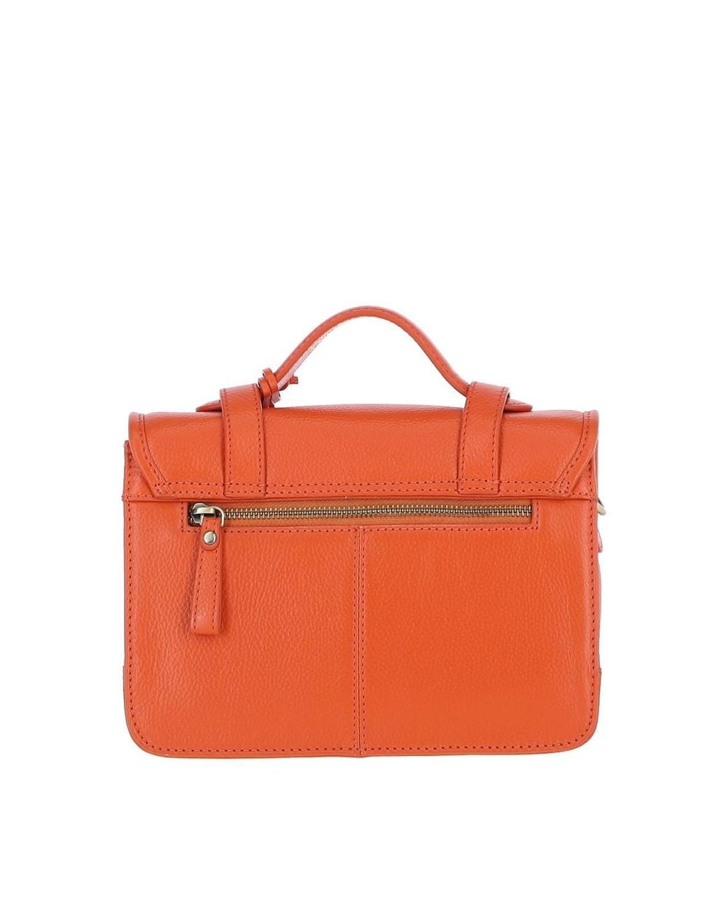 Ashwood Leather Orange Stylish Real Leather Large Satchel Bag