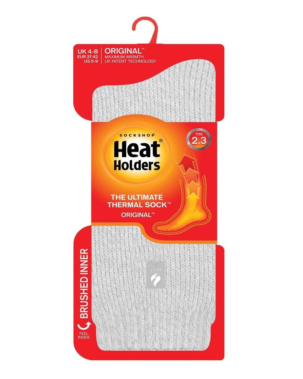 Heat Holders White Twist Patterned Thick Winter Warm Thermal Socks