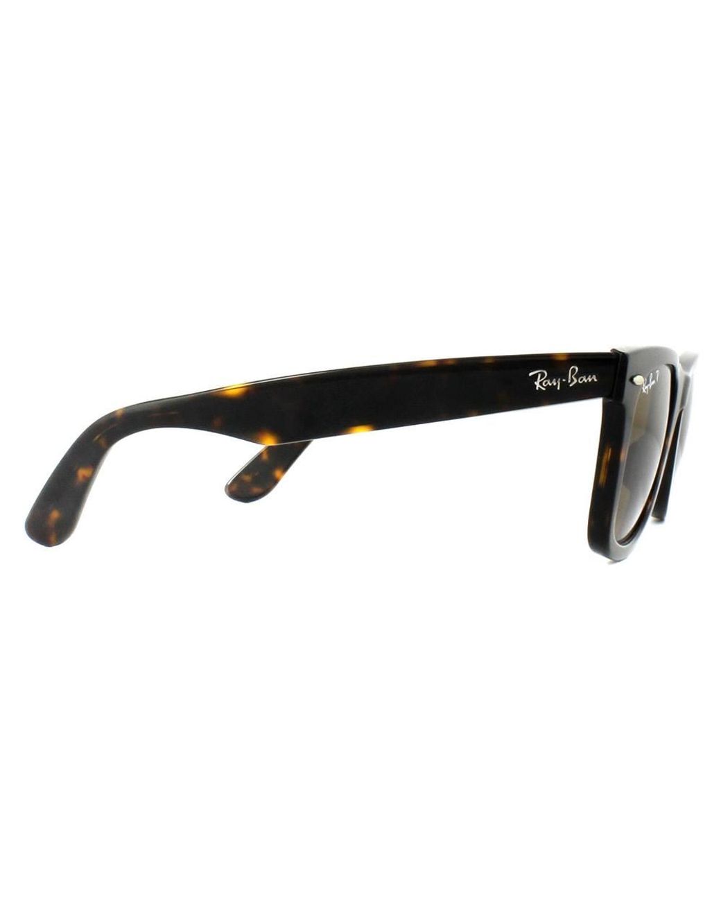 Ray-Ban Brown Rectangle Tortoise Polarized Sunglasses
