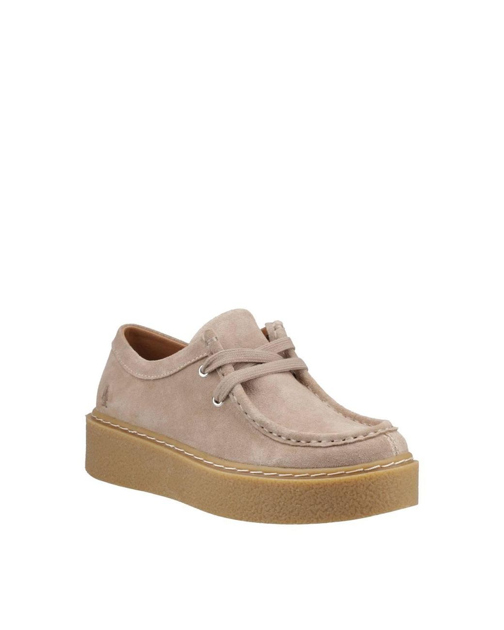 Hush Puppies Brown Bridie Suede Mocc Toe