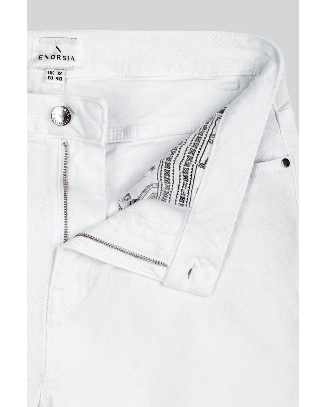 Enorsia Gray Denim Shorts