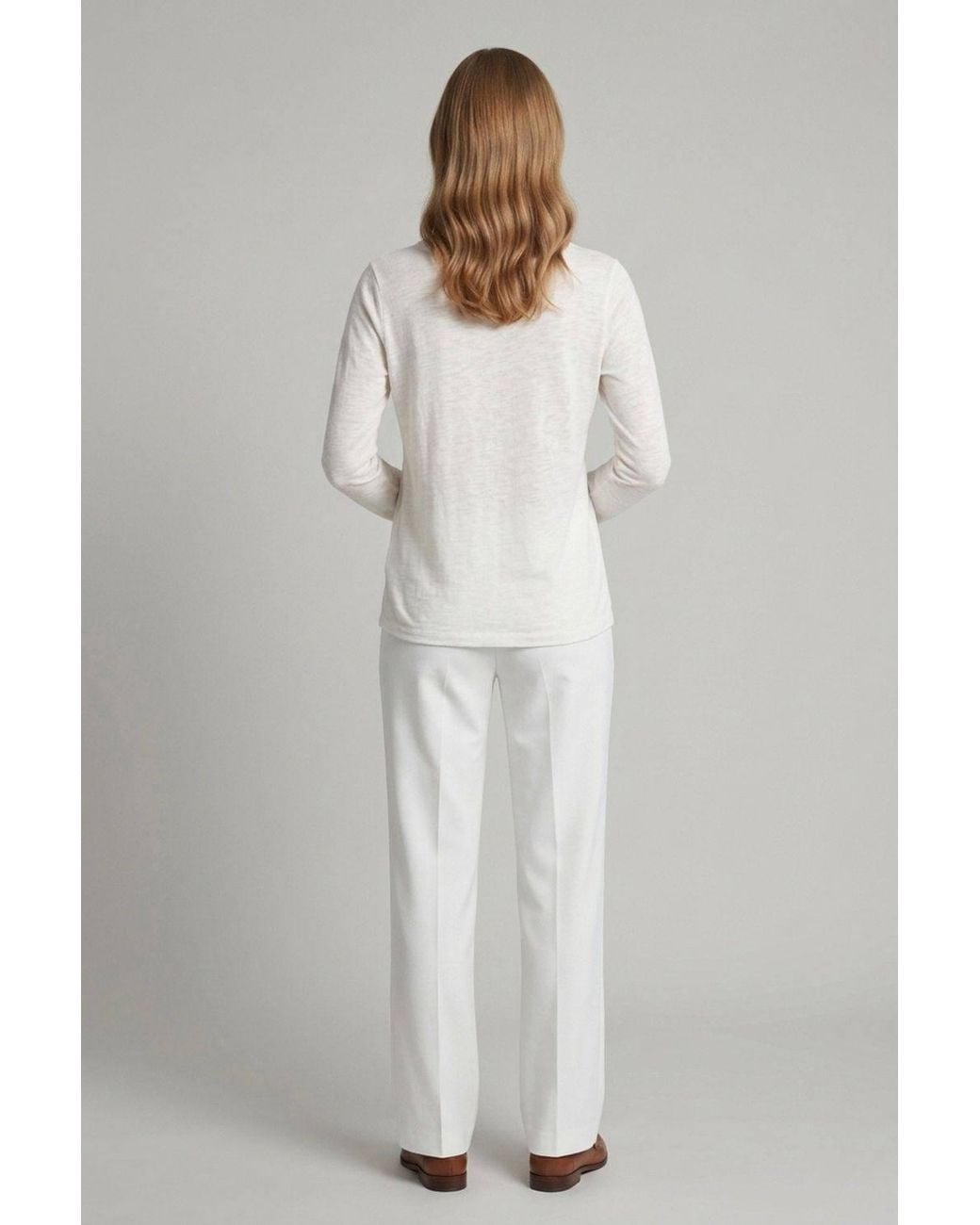 Izabel London Gray Long Sleeve Relaxed Lightweight Knit Top