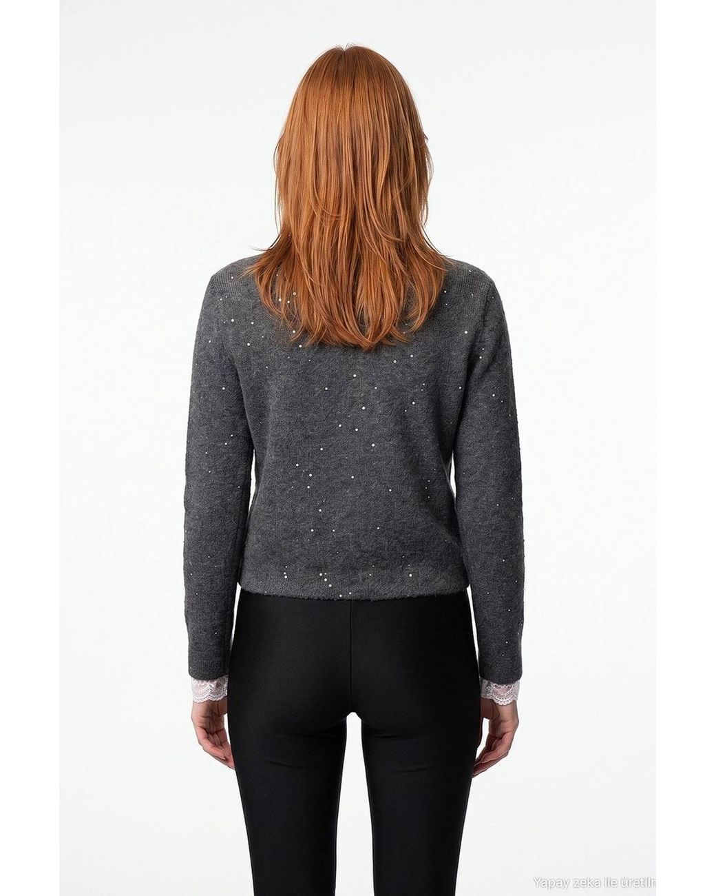 Dilvin Gray Knit Cardigan