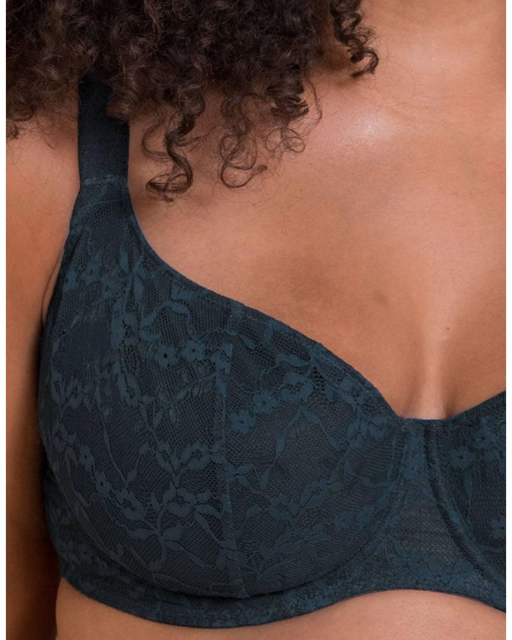 Curvy Kate Blue All Night Lace Scooped Multiway Balcony Bra