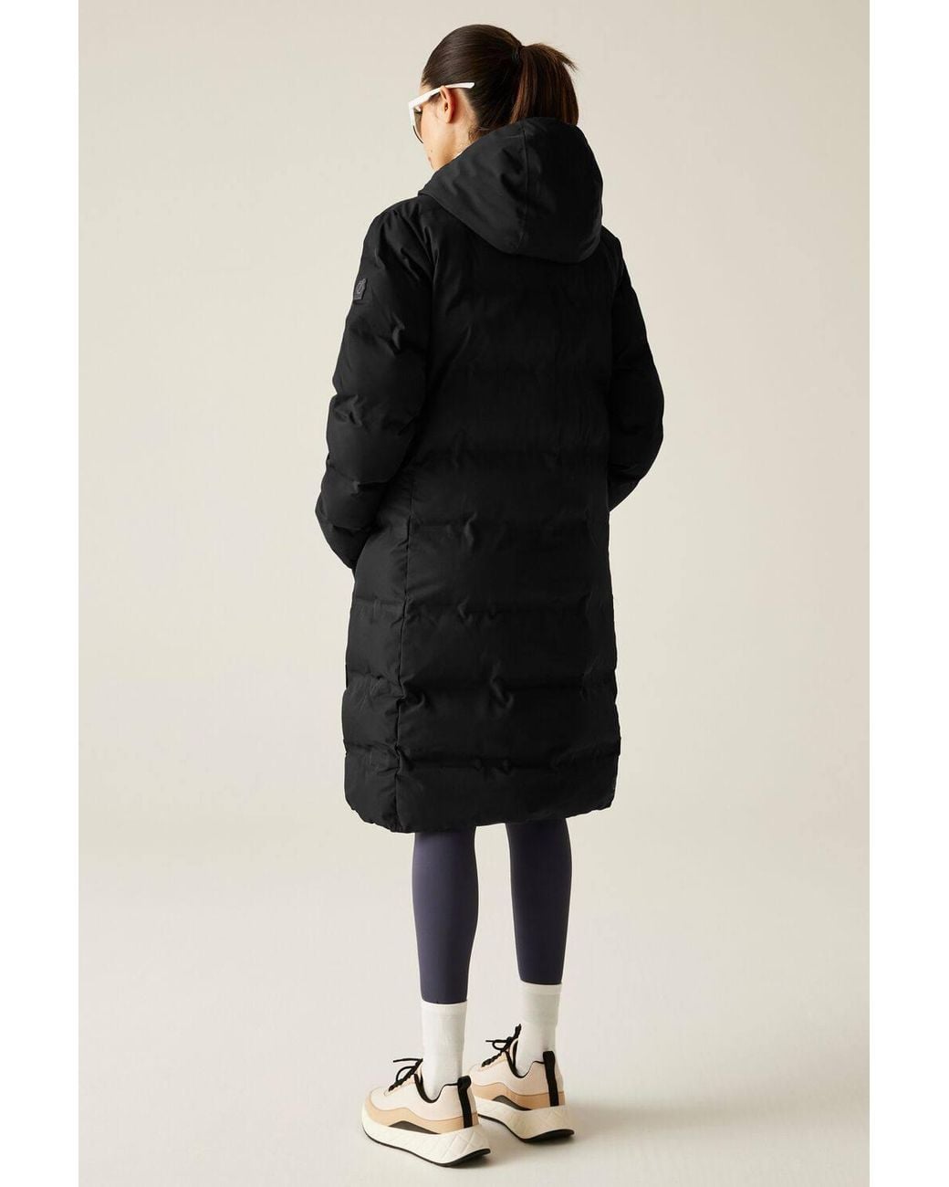 Dare 2b Black Wander Waterproof Longline Padded Jacket