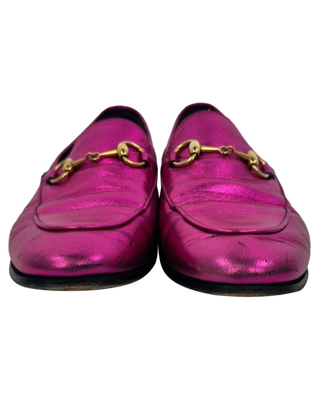 Gucci Purple Preloved Jordaan Horsebit Loafers