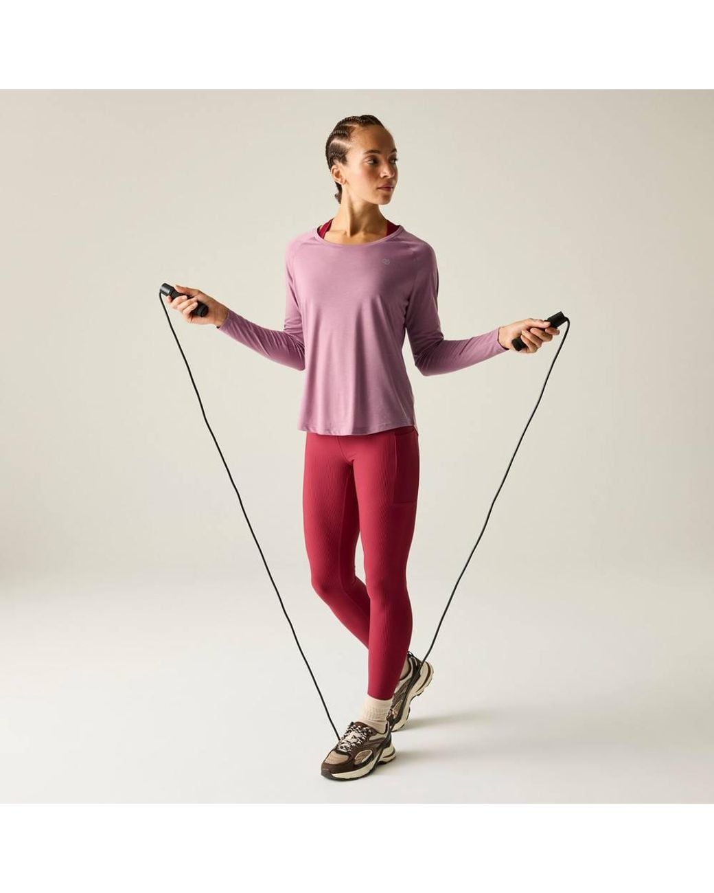 Dare 2b Purple Nimble Long Sleeve Running T-Shirt