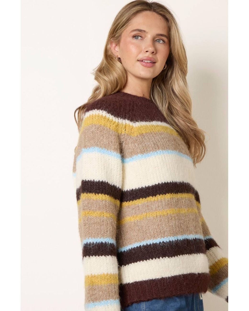 Blue Vanilla Natural Long Sleeve Round Neck Jumper