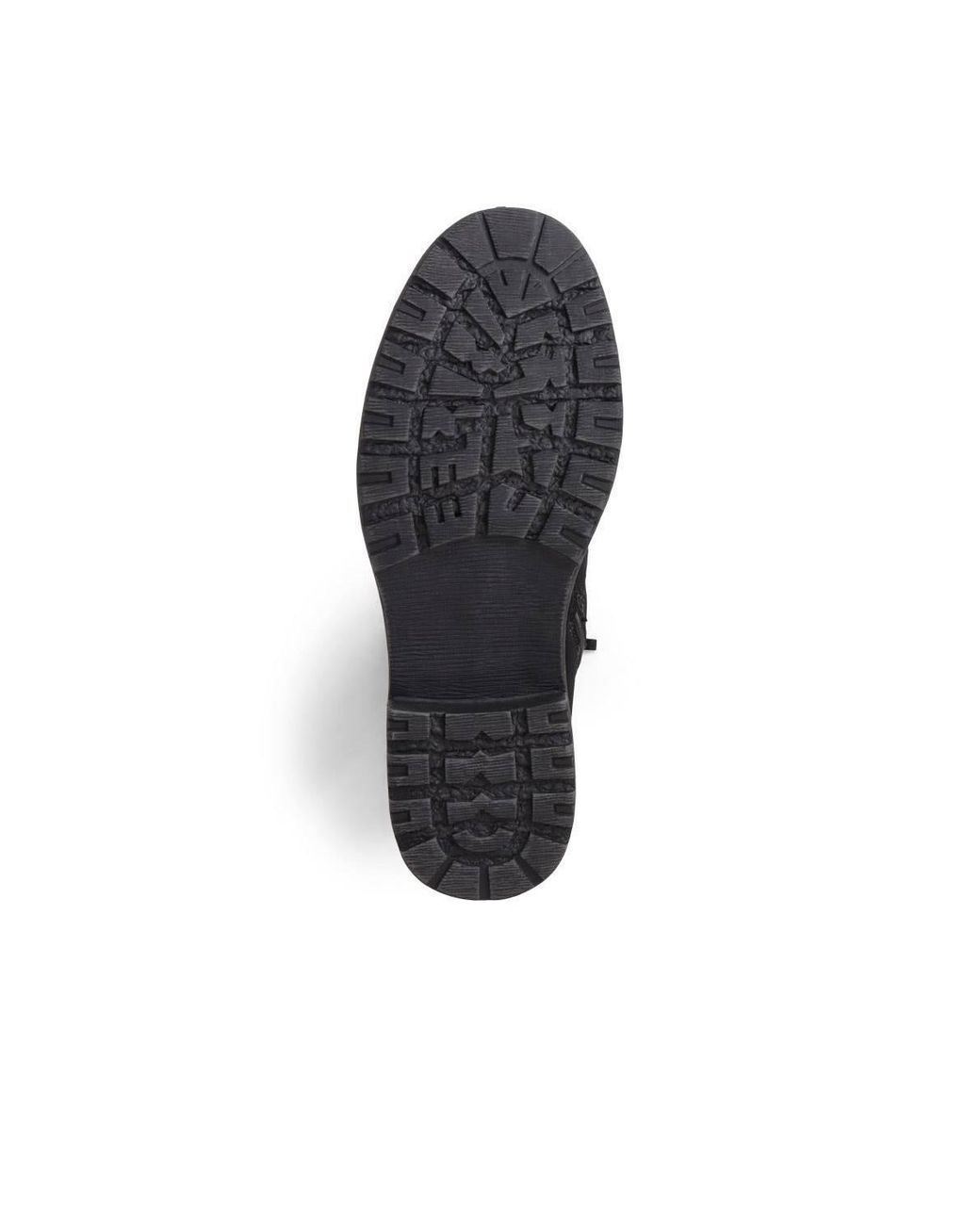 Pavers Black Lace-Up Calf Boots