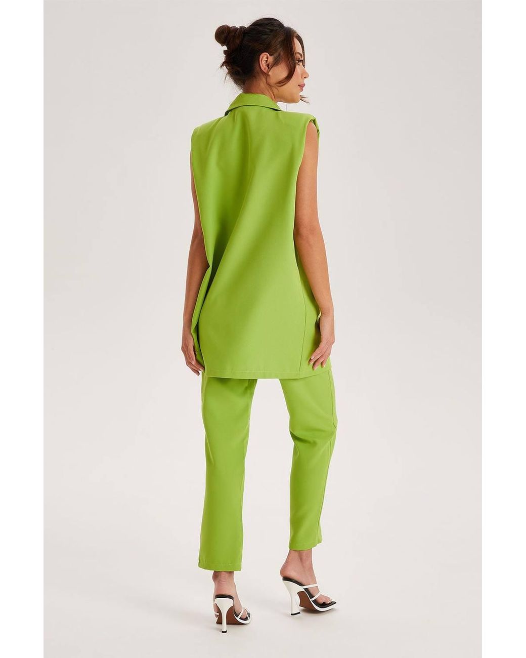 Urban Bliss Green Belted Trousers