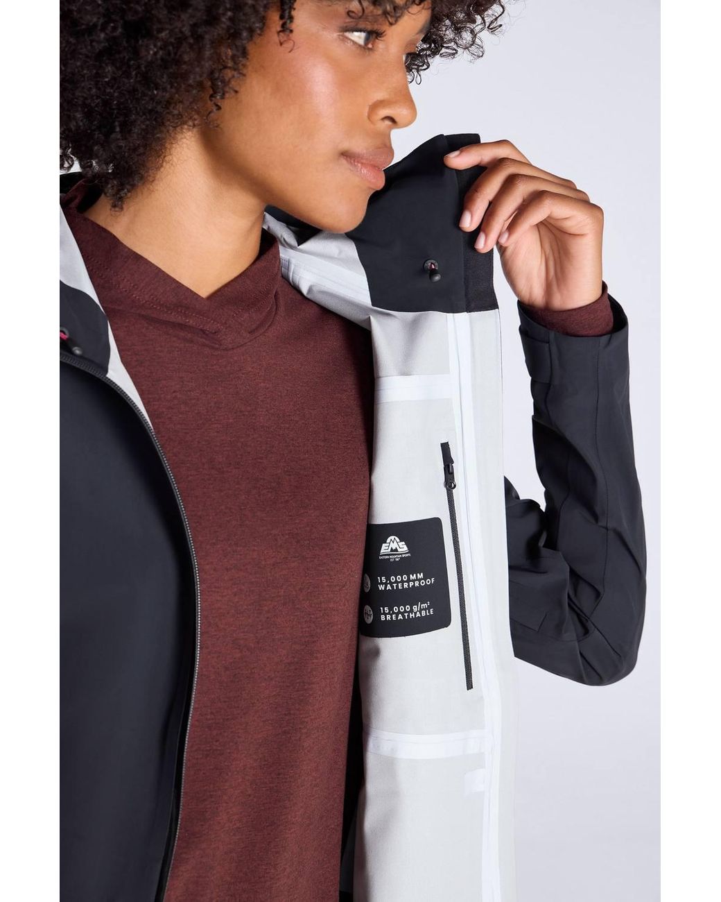 Mountain Warehouse Blue 'Hartwell' 3 Layer Waterproof Breathable Lightweight Packable Jacket