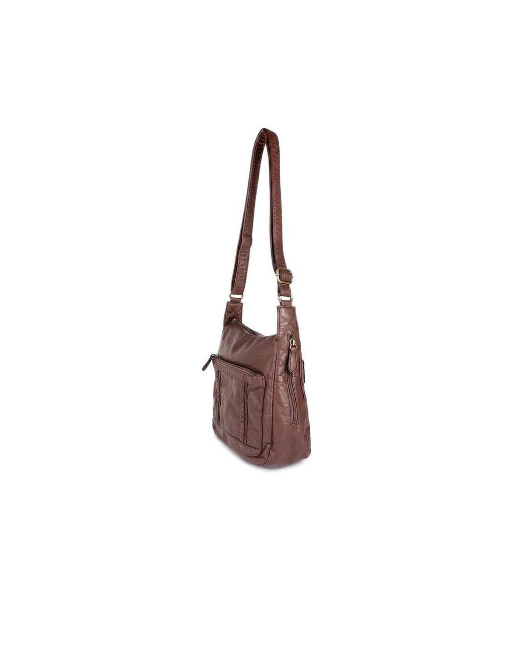 Pavers Brown Cross Body Bag